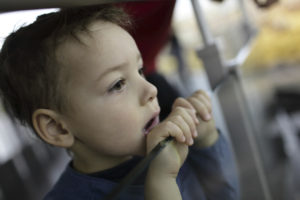 Boy in museum