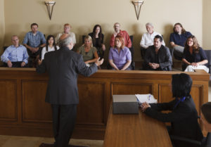 Lawyer Addressing the Jury